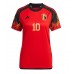 Belgia Eden Hazard #10 Fotballklær Hjemmedrakt Dame VM 2022 Kortermet